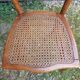 Old thonet style bistro chair turned wood + vintage cane seat