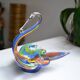 Murano swan pocket emptier