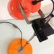 Sliding desk lamp orange vintage 70s