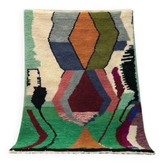 Handmade Berber rug in pure wool 3x2 m