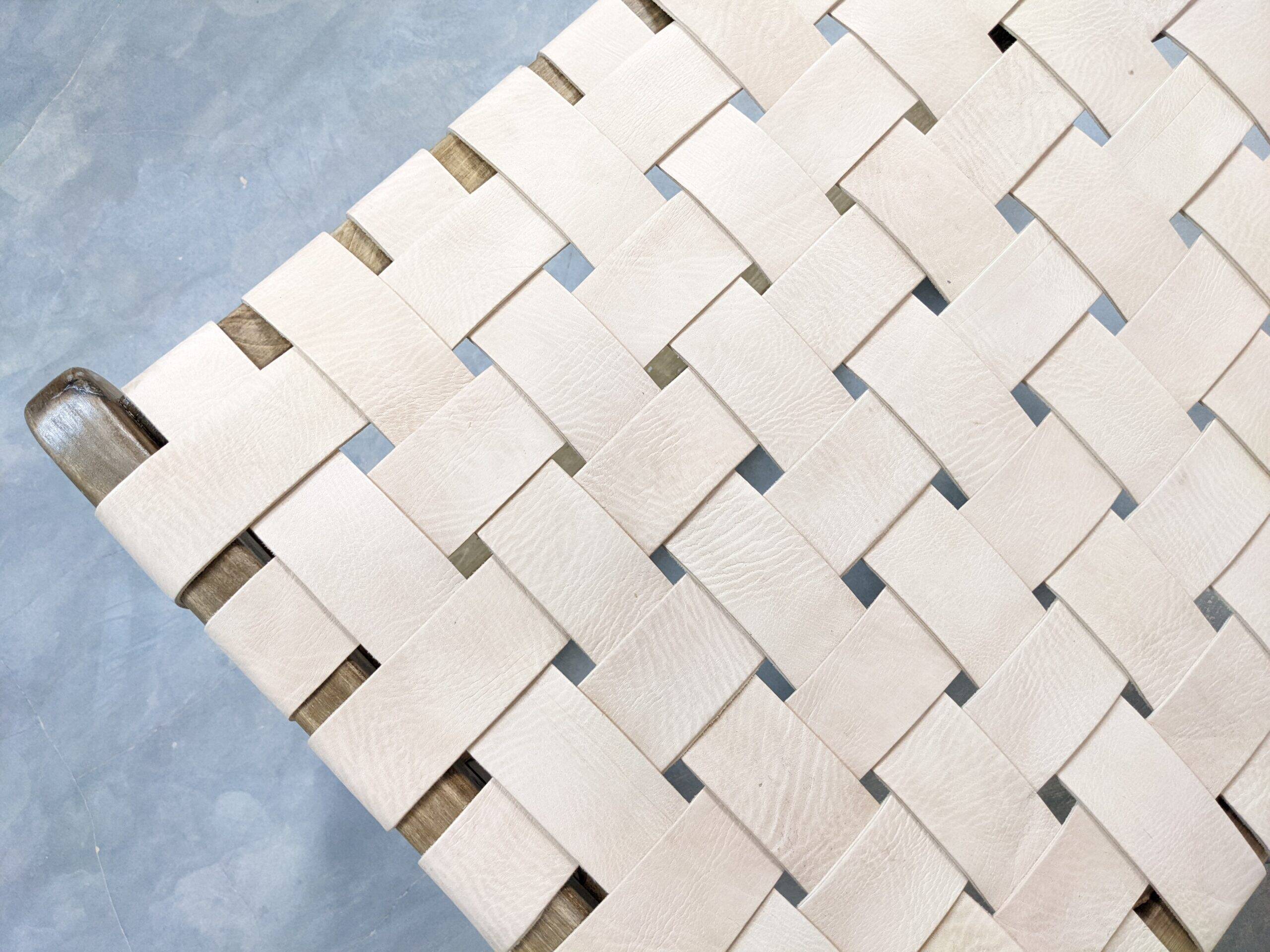 Chic Moroccan leather armchair