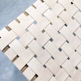 Chic Moroccan leather armchair