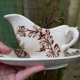 Saucière Terre de fer motif hunting