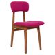 Fuchsia wool chair, beech wood, Rajmund Halas, Europe, 1960s