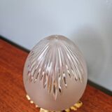 Ceiling light in gilded bronze and crystal globe, early 20th century
