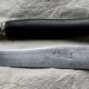 Set of 6 table knives from the 19th century, ebony and silver.