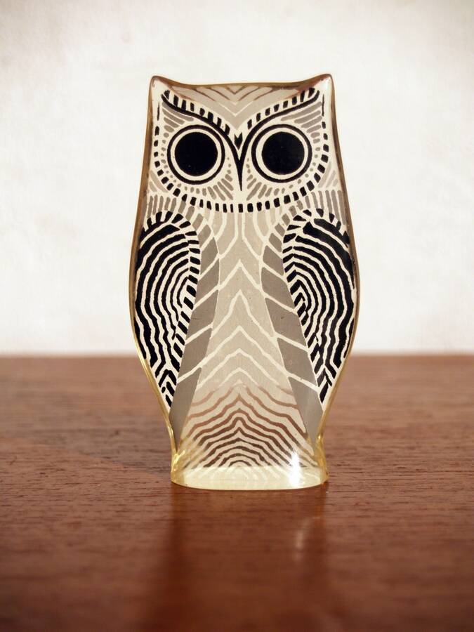 Abraham Palatnik lucite animals elephant swordfish owl