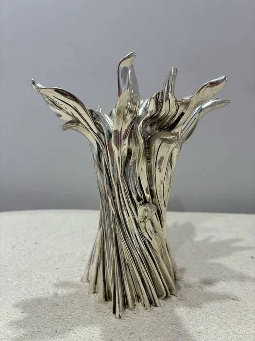 Vase sculptural Marcello Giorgio en argent 925