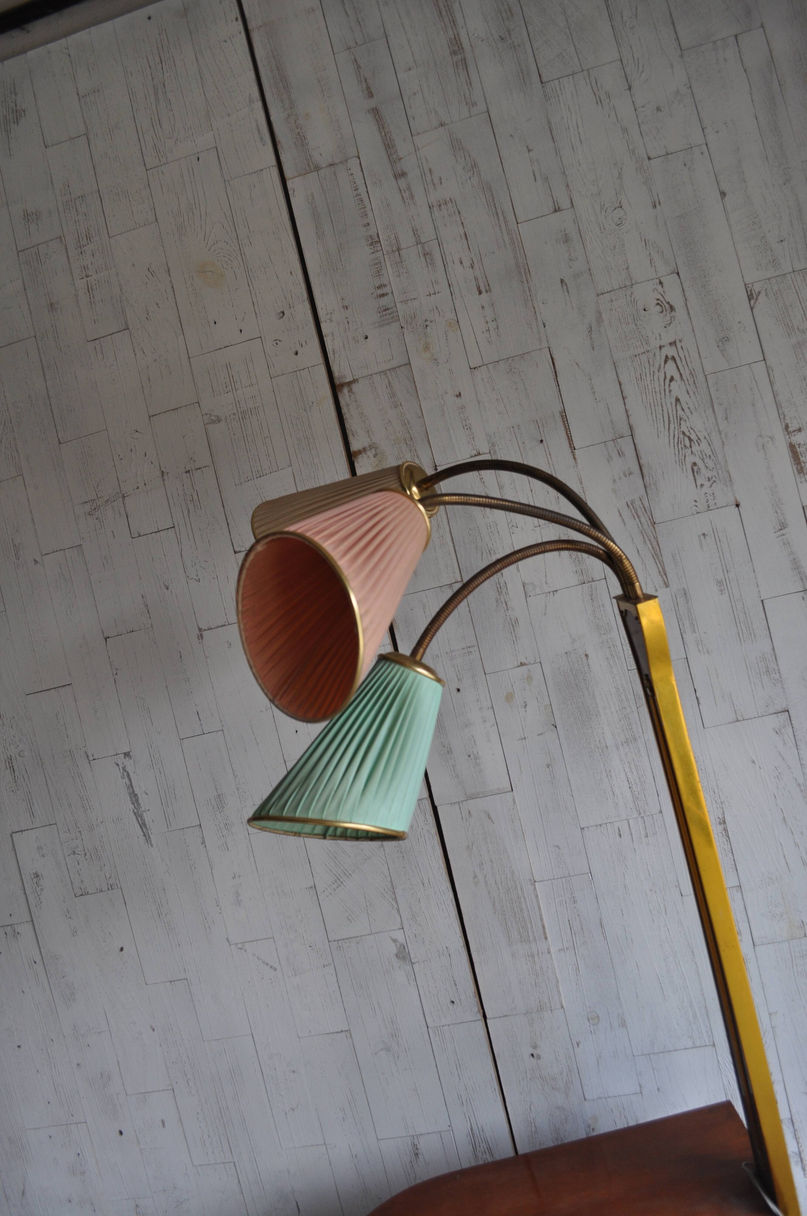 Art deco 1950 s walnut drinks bar cocktail liquor cabinet with lamp stand