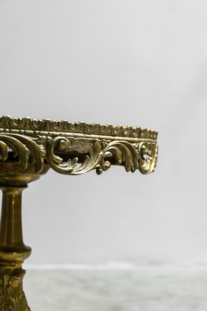 Marble and brass coffee table France 1940