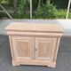 Louis Philippe buffet with 2 drawers and 2 doors, stripped wood from the 2000s.