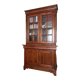 Bookcase 2 bodies in cherry wood Louis Philippe style