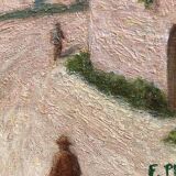 French School of the 20th century, Mediterranean seaside, oil on panel