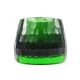 Mid-century modern vase, green glass, Poland, 1980s