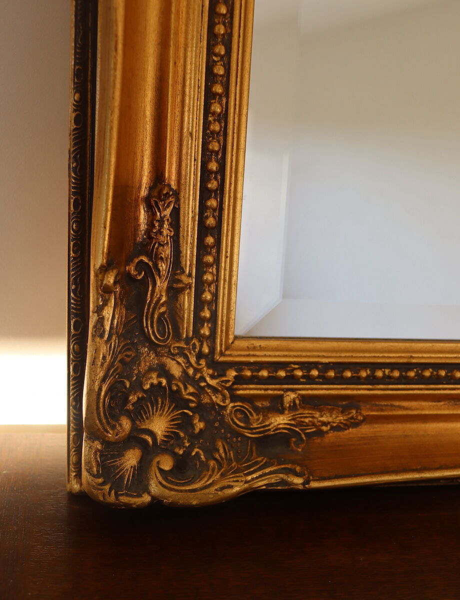 Large rectangular mirror in Louis XV style 147x85cm