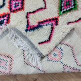 Handmade wool Berber rug 176 X 120 CM
