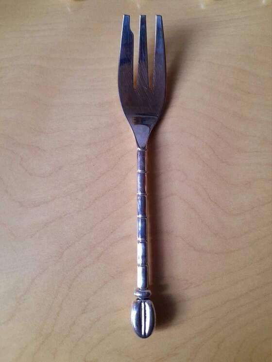 Silver-plated dessert forks