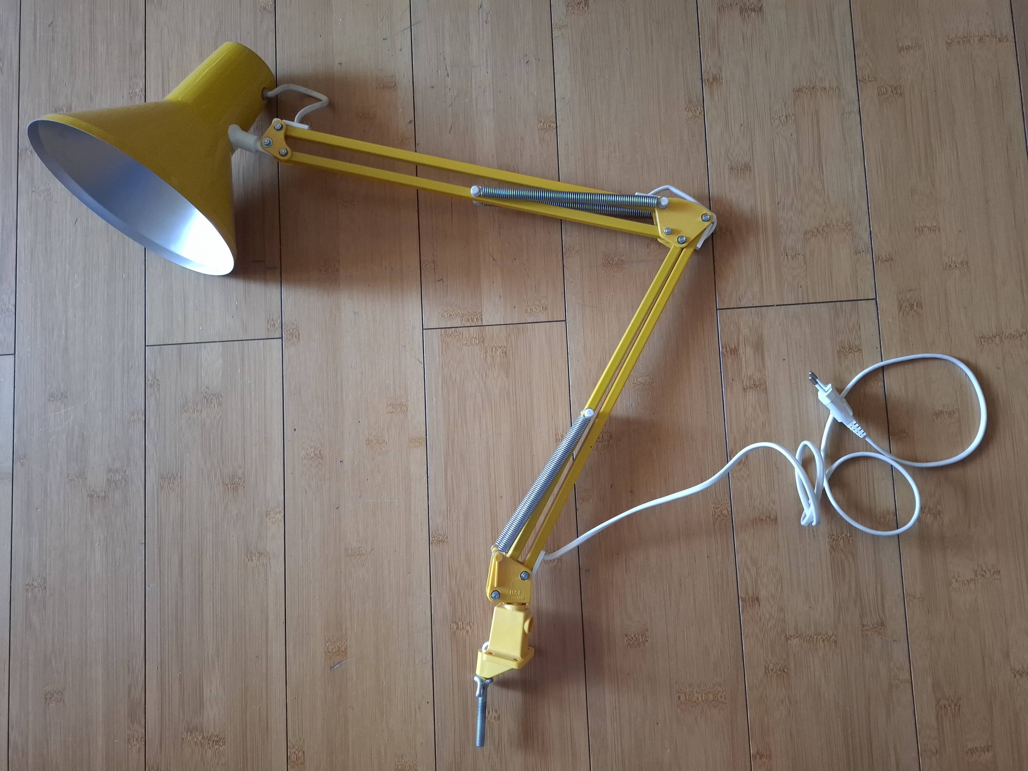 Vintage articulated lamp, hcf denmark