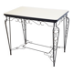 Table formica pique coeur trefle carreau 1950 vintage 50s rockabilly 50's