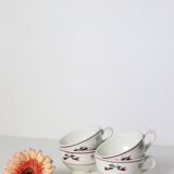 Set of 4 cups, vintage, French