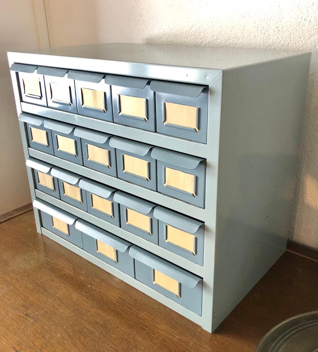 Piece of vintage industrial workshop furniture
