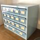 Piece of vintage industrial workshop furniture
