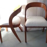 Pair of Baumann gondola chairs