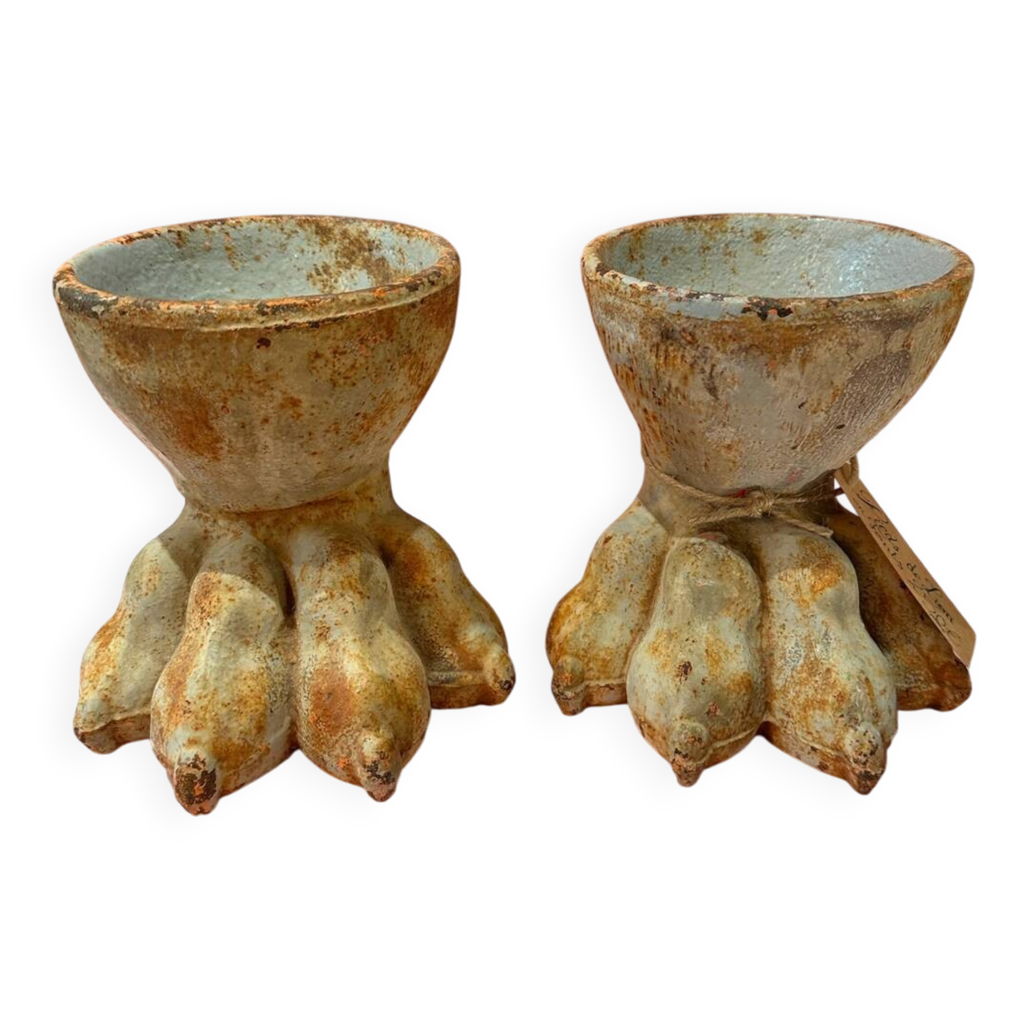 Antique Cast Iron Garden Lions Paw Feet