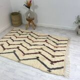Handmade Moroccan Berber carpet 244 x 153 CM
