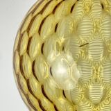 Vintage yellow Murano sphere pendant lamp, Italy, 1970s.