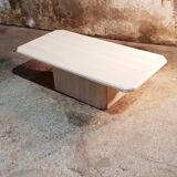 Travertine coffee table