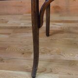 Pair of wooden bistro chairs, 20th century, France