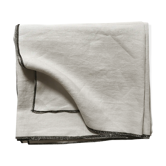 Chalk linen tablecloth