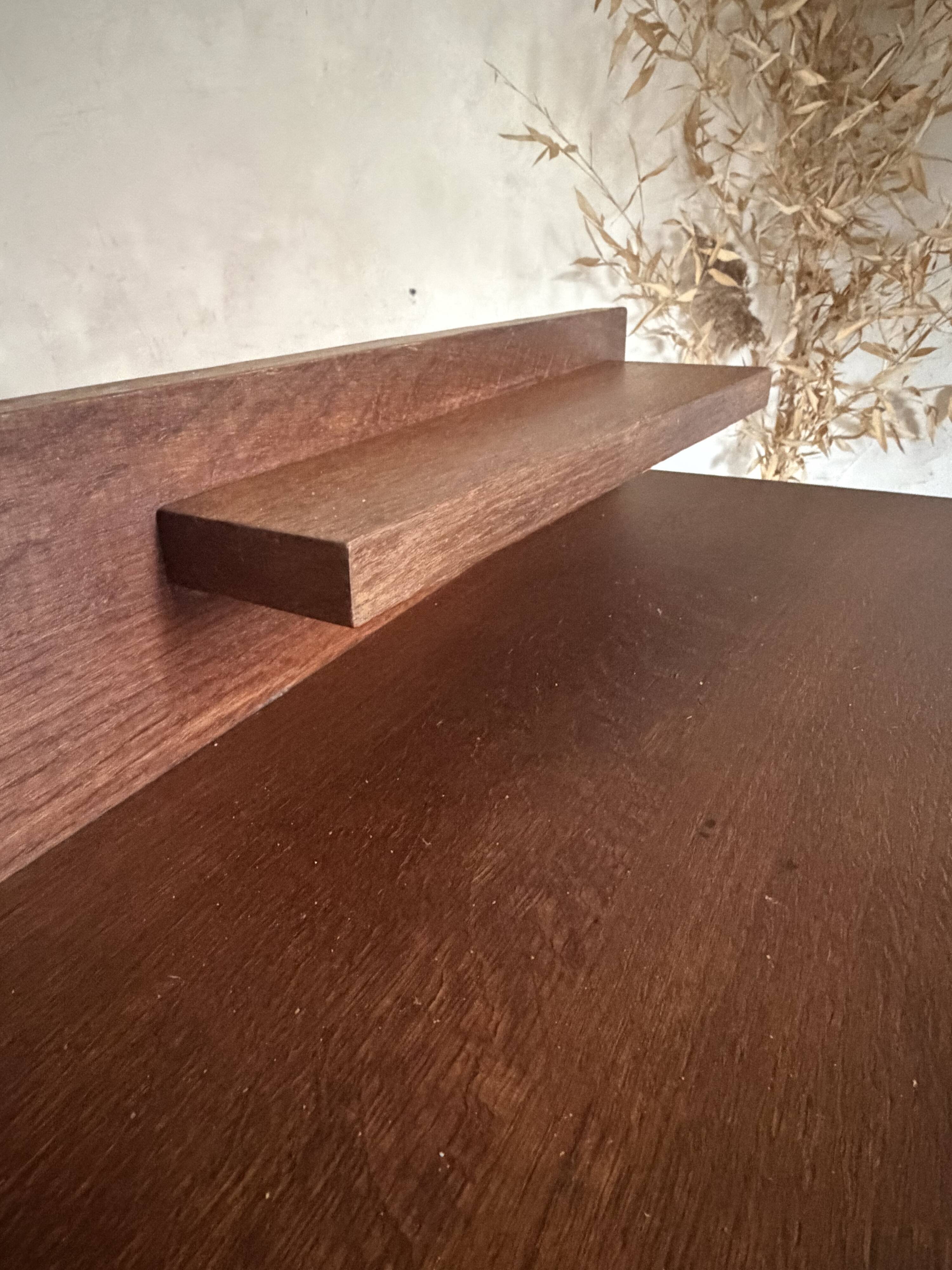 Vintage oak console desk