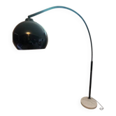 Arco floor lamp – 1960s/70s – Marble and black lacquered metal