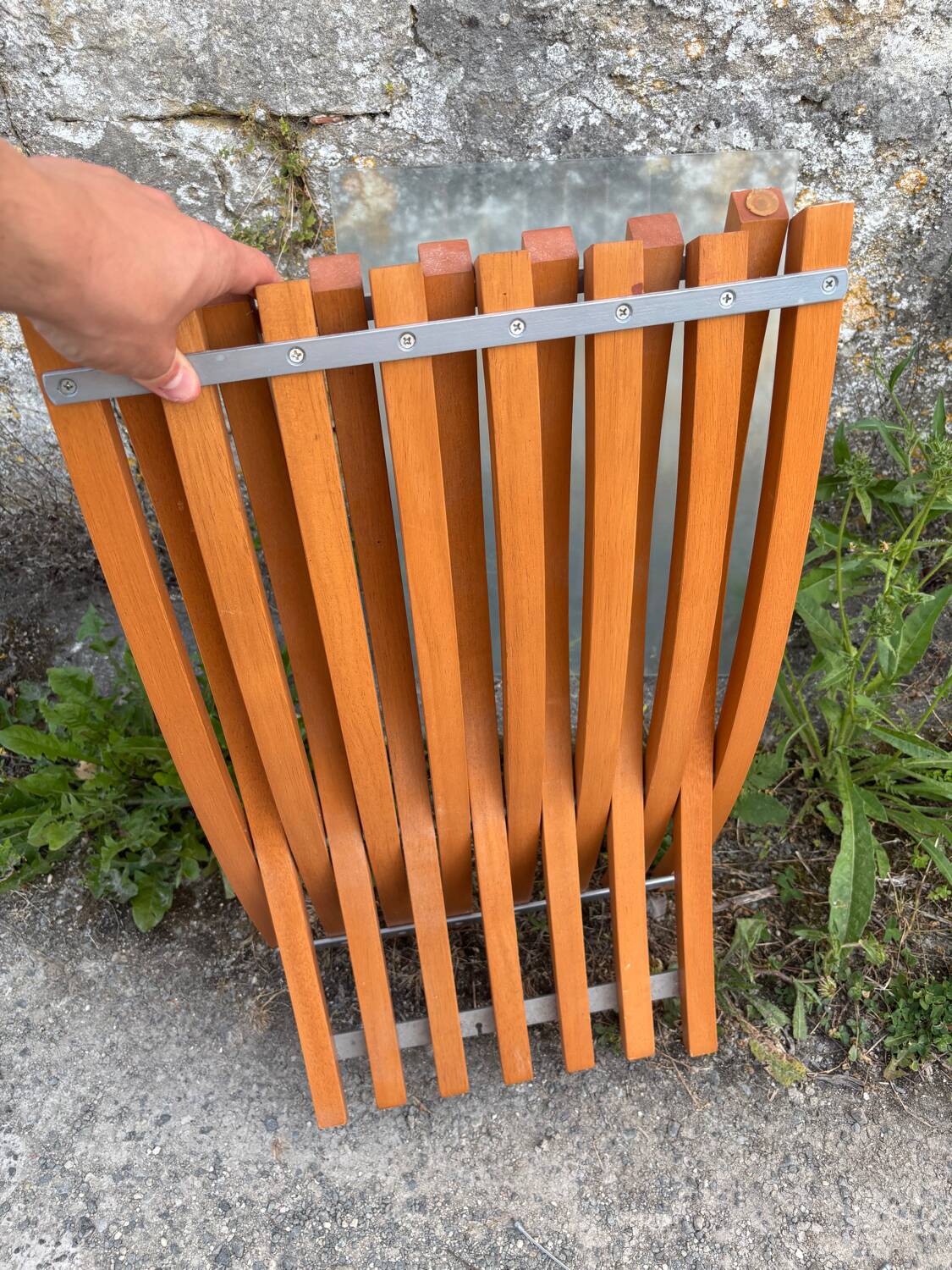 IKEA 90s side table / magazine rack in Ekeberg beech