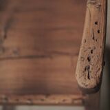 Mountain armchair in larch and pine, around 1900