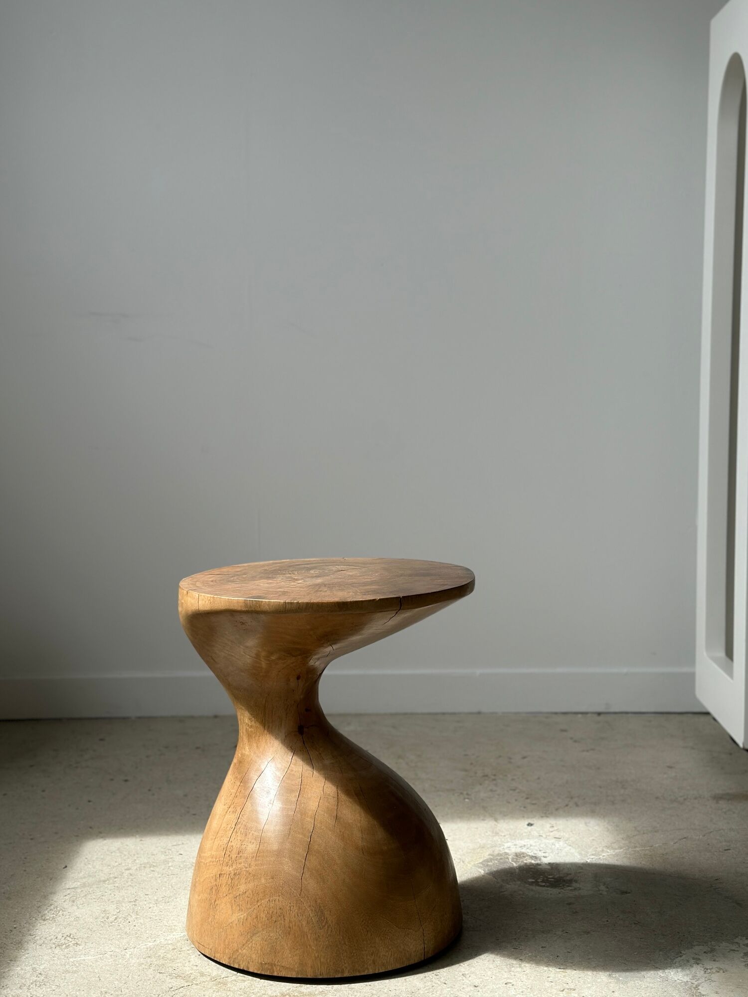Solid wood sofa end