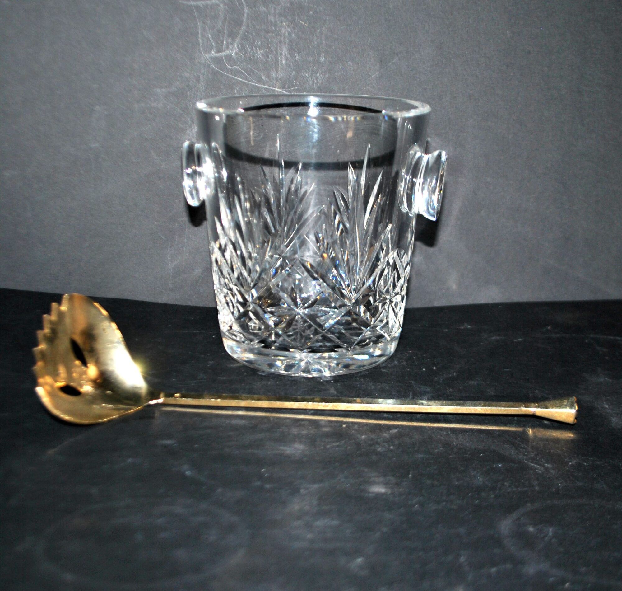 Cut crystal ice bucket Saint-Louis model Massenet H12cm