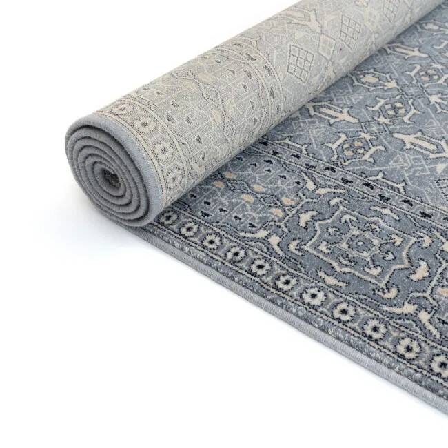 Tapis persan bleu audacieux ABBI en Laine