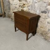 Small wooden chest of drawers with 3 drawers and an opening top – accent furniture