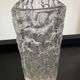 Vintage cast crystal vase 70s
