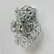 Mid-century crystal sconce by Kinkeldey, Germany, 1970s