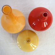 3 glass vases by Johanna Jelinek for Ikea from the 90s.