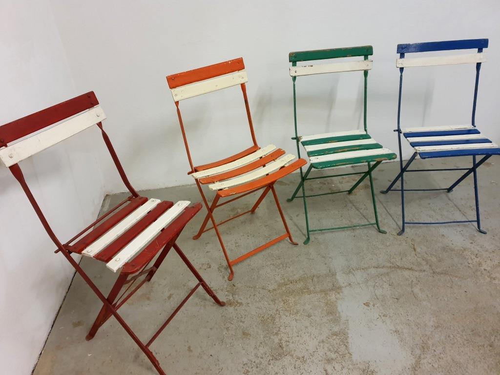 Bistro folding chairs garden