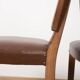 Ensemble de 4 chaises Art déco en bois sculpté