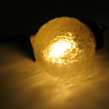 Mid-century wall lamp, teak and glass, Belgium 1960-1970