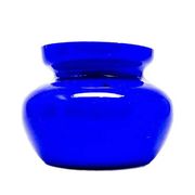 Postmodern vase, blue glass, Poland, 1970s