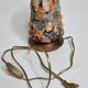 Vintage HA Ludwig lamp in semi-precious stones and wood West Germany