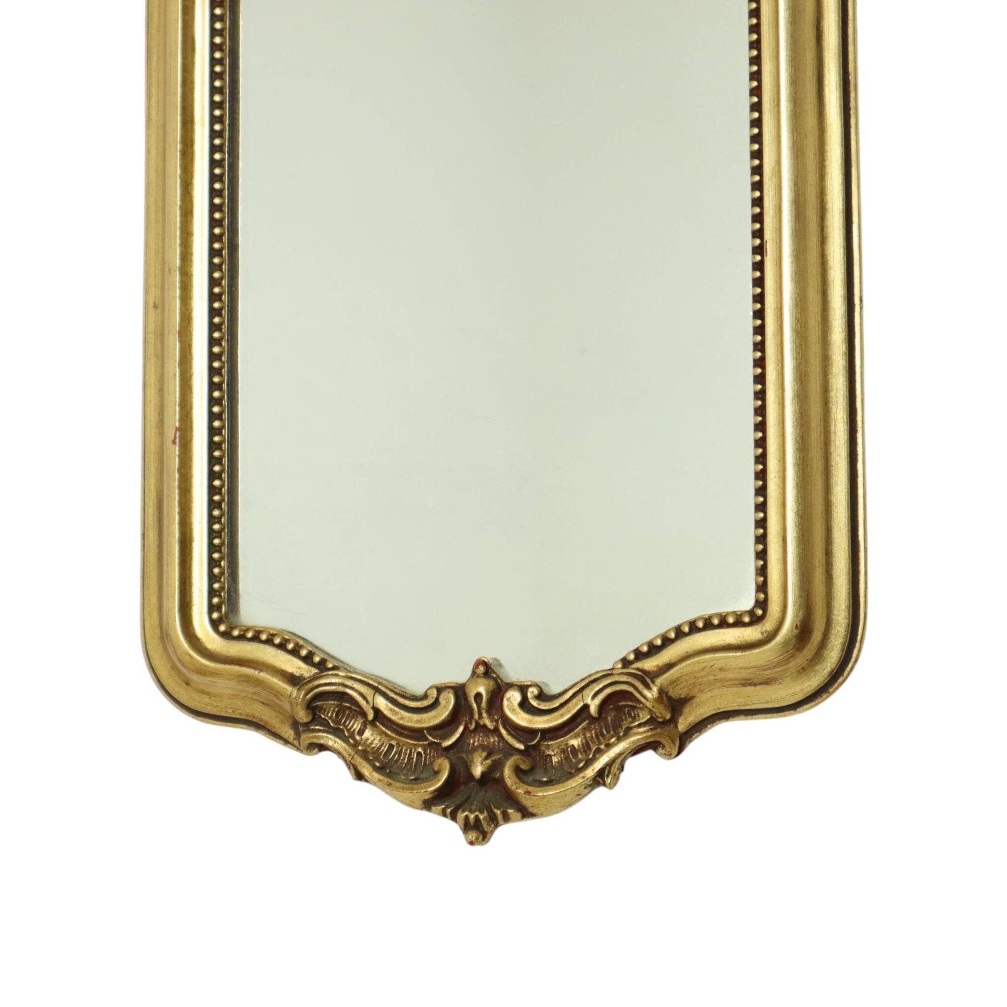 Narrow Classic Vintage Mirror, Baroque Style, Gold, 72cm